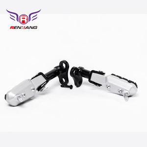 Renhang Motorrad-Vorderfußraste für Vento <span class=keywords><strong>Nitrox</strong></span> 250/300 Langlebiger Stahl Glänzend Schwarz & Silber Spritzlackiert - Product Image 6