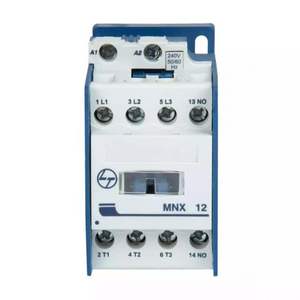 MNX Contactor 12A 3P 415V AC In Built 1NO 240V AC Bobina 50/60Hz - Product Image 1