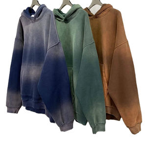 Sweats à capuche délavés au soleil, tissu et logo personnalisés, sweats à capuche pour femmes, respirants, légers, style streetwear au Pakistan avec MOQ faible. - Product Image 3