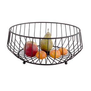 Metal Wire Fruit Bowl Iron Arts Fruit Storage <b>Baskets</b> For Kitchen Counter Countertop Vegetables <b>Bread</b> Snacks Potpourris - Product Image 1