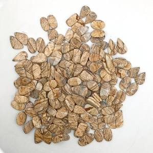 Imagen natural de alta calidad, cabujón de jaspe, impresionante forma de mezcla, piedra preciosa suelta pulida para la fabricación de joyas - Product Image 3