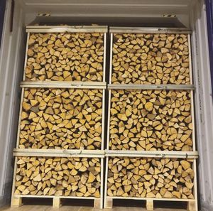 Hardwood Firewood <b>Logs</b> Stacked Outdoor Ready For <b>Heating</b> And Cooking Use. - Product Image 6