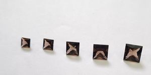 ควอตซ์สโมคกี้ธรรมชาติ 9 มม. ทรงสี่เหลี่ยมเจ้าหญิงคัท คุณภาพดีที่สุด พลอยเม็ดเดี่ยวสำหรับทำเครื่องประดับและสร้อยคอ - Product Image 6