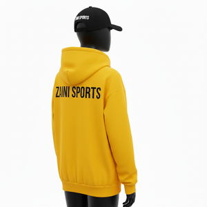 Sweat à capuche zippé en molleton de coton et polyester de qualité supérieure pour femmes, 300 GSM, tissu brossé doux, couleur unie, logo personnalisé, sweat-shirts basiques - Product Image 5