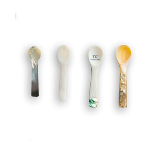 Cuillère en nacre personnalisée, cuillère de forme avancée, cuillère en nacre de rivière - Product Image 6