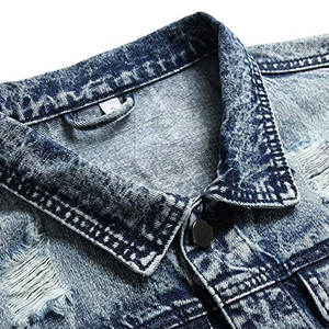 Calidad superior Hombres 400 GSM Jeans Chaquetas Diseño personalizado Hombres Jeans Chaquetas Precio al por mayor Jeans Chaquetas - Product Image 3
