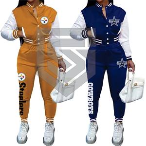 Chándal estampado para hombre de alta tendencia, chaqueta universitaria para mujer, pantalón estampado personalizado, ropa informal para mujer de talla grande de invierno - Product Image 1