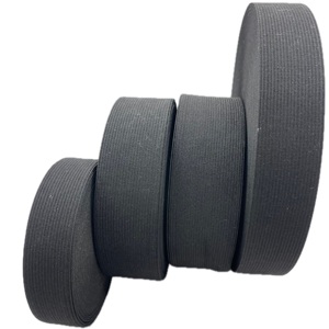 Độ đàn hồi cao 15mm-60mm tùy chỉnh màu đen/trắng dệt Ribbon dệt kim bện đàn hồi gầy ban nhạc nhà máy bán buôn <span class=keywords><strong>Webbing</strong></span> - Product Image 4