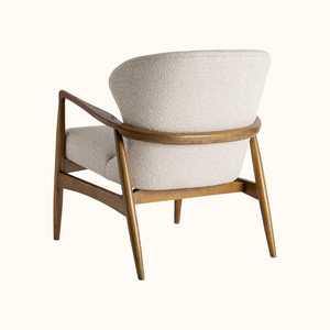 Sillón Chaise Longue Moderno de Madera de Teca Sólida de Mediados de Siglo, con Cojín de Tela Ecológica y Características Ajustables, para Sala de Estar u Hotel - Product Image 4