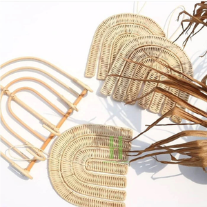Classic Rattan Flower Mirror <b>Decorative</b> Rattan <b>Wall</b> Mirror <b>Wicker</b> Kids Mirror for Bedroom <b>Decoration</b> Made in Vietnam Wholesale - Product Image 5