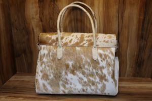Bolso de mano de piel de vaca genuina para mujer Bolso de estilo occidental - Product Image 2