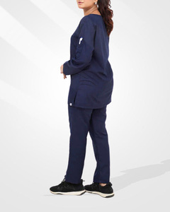 Wholesale Stylish Summer Hospital Uniforms Medical Scrub Sets <b>Nurse</b> New Color Spandex Scrub Suit for Unisex - Product Image 6
