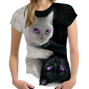 T-shirt personnalisé pour femme, décontracté, hiver, col sublimé, imprimé sur toile, respirant, séchage rapide, haute qualité, prix abordable - Product Image 3