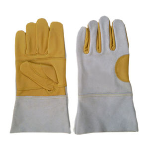 Gants de sécurité en cuir de vachette haute Performance pour les travailleurs de la construction industrielle soudeurs gants de soudage à la main Anti-chaleur - Product Image 1