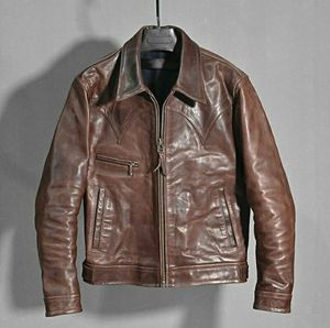 Veste en cuir pour hommes et femmes avec fausse fourrure en tissu de toile durable Classy Vintage - Product Image 5