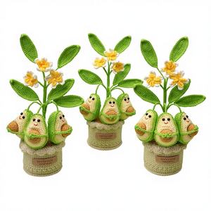 Flor de Aguacate Preservada en Maceta de Algodón Hecha a Mano, Decoración Acogedora para el Hogar, para el Día de la Madre y Graduación, Uso en Escritorio/Mesita de Noche - Product Image 3