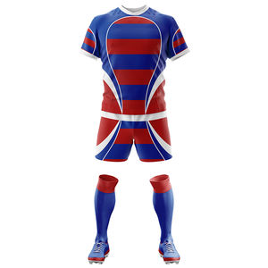 Uniforme de Rugby para Hombre de Manga Corta, Estilo Nuevo y Duradero, para Equipos Deportivos, 100% Poliéster, Transpirable y que Absorbe la Humedad - Product Image 3
