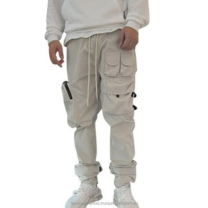 Nouveau style de pantalons cargo pour le printemps et l'été à la mode pantalons cargo de haute qualité avec logo personnalisé pantalons de jogging pour hommes lavés - Product Image 1