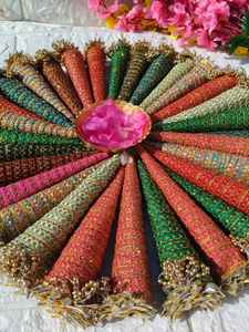 Empty Mehndi <b>Cone</b> Covers For Wedding Favors <b>Henna</b> Party Decor Pakistani-Bridal <b>Henna</b>-Dholki-Party decor - Product Image 4