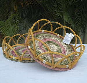 ถาดสานจากฟางข้าวผสมกับหวายโดยบริษัทฮิเอน ลวง - Product Image 2