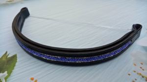 Bandeaux de cheval en cuir solide en 4 couleurs avec rembourrage antidérapant pour l'entraînement et la compétition - Product Image 2