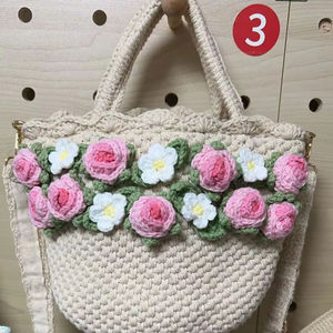 Sac à bandoulière au crochet personnalisé en gros, motif tournesol, sac au crochet Versipacks, sac à main décontracté pour les loisirs, les vacances, les mariages, cadeau esthétique - Product Image 1