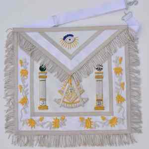 Fraternité artisanat tablier fait à la main en cuir Regalia tablier personnalisé brodé tablier de haute qualité vêtements de cérémonie - Product Image 6