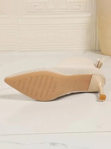 Botines de tacón alto para mujer a la moda de fiesta de otoño estilo occidental con estampado múltiple con cierre de cremallera y Tacón cuadrado antideslizante - Product Image 4