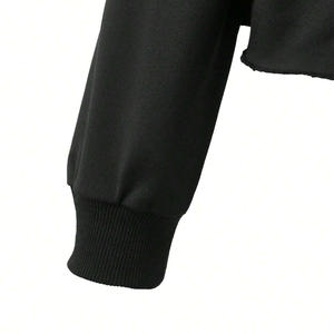 Ensemble de survêtements pour enfants deux-pièces personnalisés en tissu respirant Options d'impression de logo personnalisation OEM de marque privée à motif solide formel - Product Image 3