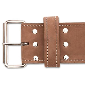 Ceinture d'entraînement d'haltérophilie en cuir et néoprène de 10mm Logo personnalisé simple et Double broche pour la musculation et l'entraînement de levage - Product Image 5