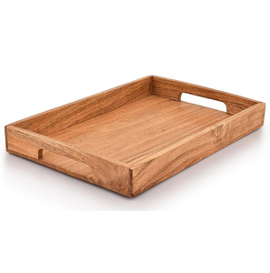ถาดไม้สวยงามสำหรับตกแต่งบ้านสไตล์โมเดิร์น และถาดไม้ทันสมัยพร้อมฟังก์ชันใช้งานที่หลากหลาย เหมาะสำหรับโต๊ะอาหาร ร้านกาแฟ และโรงแรม - Product Image 1