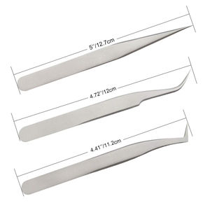 Novedad 2025: Pinzas de Aislamiento Profesionales para Extensión de Pestañas HASIBI NAQIBI SURGICAL CO, Material de Acero, Punta Dentada - Product Image 6