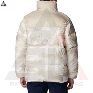 Veste matelassée coupe-vent en toile sublimée avec logo personnalisé sur le devant pour homme, vente chaude, haute qualité, hiver - Product Image 4