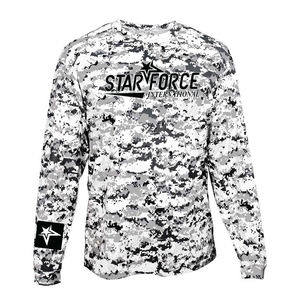 Camo hombres sublimación manga larga pesca capucha camisa personalizada pesca Sudadera con capucha camisas secado rápido torneo pesca desgaste - Product Image 2