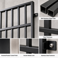 Rejas de Seguridad para Ventanas de Acero Inoxidable 304 Personalizadas, Fijas o Abatibles, Antirrobo, para Edificios Residenciales