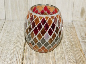 Porte-bougie en mosaïque de cire d'abeille de haute qualité, décoration élégante pour balcon, design artisanal, très parfumé, mariages, Noël - Product Image 3
