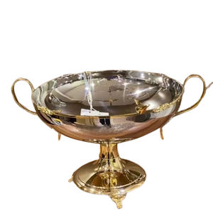 Bol décoratif en acier inoxydable japonais, brillant et poli, en forme de branche d'arbre, vaisselle de table, bol à salade, à nouilles, à riz - Product Image 2