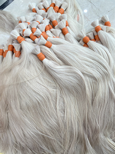 Cheveux blonds en vrac 100% remy vietnamien cheveux bruts avec prix de gros extension extra double étirée - Product Image 4