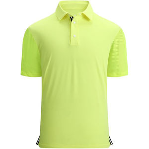 Golf de manga corta con estampado de rendimiento para hombre, para Polo, tela de lona, estilo de equipo - Product Image 1