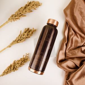 Haute qualité 100% pur cuivre Delhi Style 1 litre ayurvédique pureté bouteille étanche refroidissement eau Drinkware usine en gros - Product Image 1