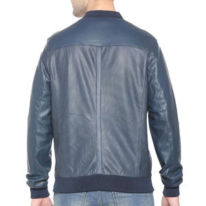 Chaqueta de cuero personalizada para hombre, material de cuero original, chaqueta de cuero transpirable y de secado rápido de alta calidad para hombre - Product Image 3