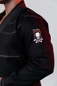 Chaqueta de tejido de perlas de algodón 100% teñida lisa de alta demanda, pantalones Rip Stop, uniformes de Jiu Jitsu bordados directos a la mejor venta - Product Image 2