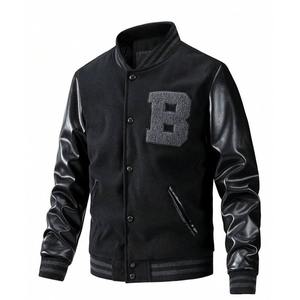 Chaqueta universitaria de béisbol para hombre, chaquetas universitarias bordadas y con estampado personalizado, chaqueta universitaria con cierre de botón a precio razonable - Product Image 1