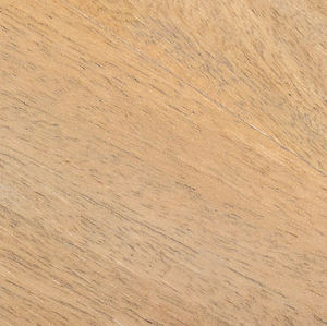 Mesa de Comedor Redonda de Madera de Mango Maciza para Cafetería, Bar, Restaurante, Cocina, con Base de Madera con Patrón de Líneas en Acabado Natural - Product Image 6