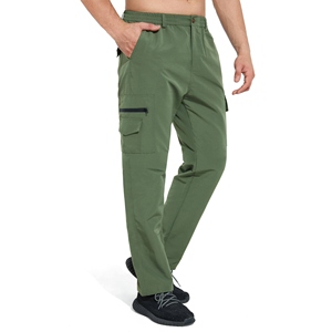 Pantalon cargo de haute qualité, tendance, taille haute, poids moyen, lavage foncé, avec design multi-poches, coupe slim, service OEM - Product Image 1