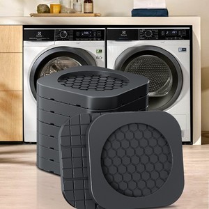 best anti vibration pads for washing machines Amazon.com: Anti Vibration Pads for Washing Machine featuring 3D TrianGrip  & FREE Level Tool - Larger Opening Fits All Washer Feet - Stops Moving,  Walking - Prevents Noise, Vibration Transfer main image 0