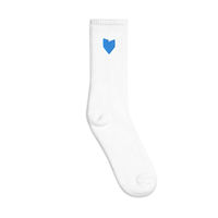 Chaussettes IW Comics Robot brodées en forme de cœur, respirantes et chaudes, brodées à la main, pour femmes, tailles S/ML/XL, usage quotidien, motif en nylon, motif carton.
