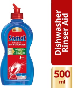 Somat Rinser + Drying Booster (500 ml), adoucissant pour lave-vaisselle pour des vaisselle brillante et sèche, additif pour les nettoyants pour lave-vaisselle - Product Image 4