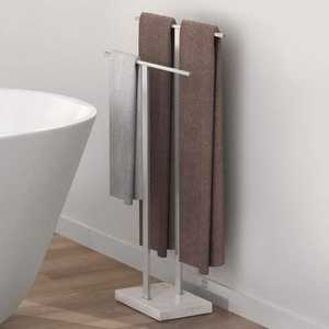 Elegante organizador de oficina de acero inoxidable para montaje en pared de baño acabado brillante construcción duradera resistente al agua de larga duración - Product Image 1