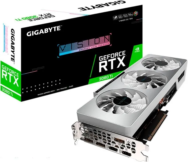 GIGABYTE byte-geek kadro sertifikalı yenilenmiş NVIDIA GeForce RTX 3080 Ti VISION OC 12GB GDDR6X PCI Express 4.0 grafik kartı